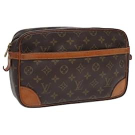 Louis Vuitton-LOUIS VUITTON Monogram Compiegne 28 Clutch Bag M51845 LV Auth 84142-Monogram