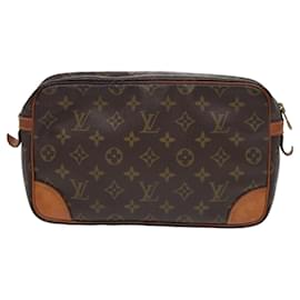 Louis Vuitton-LOUIS VUITTON Monogram Compiegne 28 Clutch Bag M51845 LV Auth 84142-Monogram