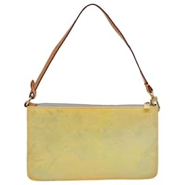 Louis Vuitton-LOUIS VUITTON Monogram Vernis Lexington Accessory Pouch Gris M91056 Auth 84127-Grey