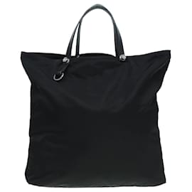 Prada-PRADA Tote Bag Nylon Black Auth bs15995-Black