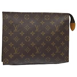 Louis Vuitton-LOUIS VUITTON Monogram Poche Toilette 26 Pouch M47542 LV Auth 84010-Monogram