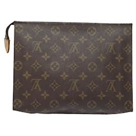 Louis Vuitton-LOUIS VUITTON Monogram Poche Toilette 26 Pouch M47542 LV Auth 84010-Monogram