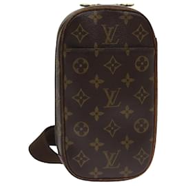 Louis Vuitton-LOUIS VUITTON Monogram Pochette Gange Shoulder Bag M51870 LV Auth 82489-Monogram