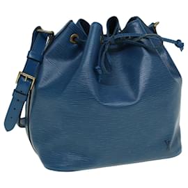 Louis Vuitton-LOUIS VUITTON Epi Petit Noe Shoulder Bag Blue M44105 LV Auth 84178-Blue