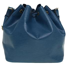 Louis Vuitton-LOUIS VUITTON Epi Petit Noe Shoulder Bag Blue M44105 LV Auth 84178-Blue