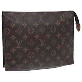 Louis Vuitton-LOUIS VUITTON Monogram Poche Toilette 26 Pouch M47542 LV Auth 58464-Monogram