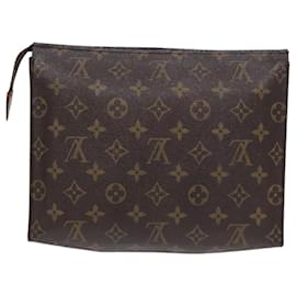 Louis Vuitton-LOUIS VUITTON Monogram Poche Toilette 26 Pouch M47542 LV Auth 58464-Monogram