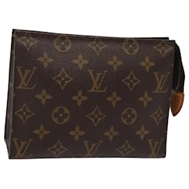 Louis Vuitton-LOUIS VUITTON Monogram Poche Toilette 19 Pouch M47544 LV Auth 82185-Monogram