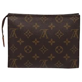 Louis Vuitton-LOUIS VUITTON Monogram Poche Toilette 19 Pouch M47544 LV Auth 82185-Monogram