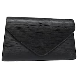 Louis Vuitton-LOUIS VUITTON Epi Art Deco Clutch Bag Black M52632 LV Auth 82997-Black