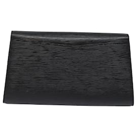 Louis Vuitton-LOUIS VUITTON Epi Art Deco Clutch Bag Black M52632 LV Auth 82997-Black