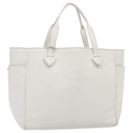 Loewe-LOEWE Heritage Tote Bag Leather White Auth hk1427-White