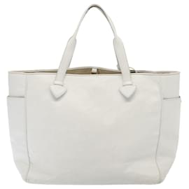 Loewe-LOEWE Heritage Tote Bag Leather White Auth hk1427-White