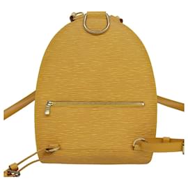 Louis Vuitton-LOUIS VUITTON Epi Mabillon Backpack Yellow M52239 LV Auth 82929-Yellow