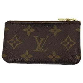 Louis Vuitton-LOUIS VUITTON Monogram Pochette Cles Coin Purse M62650 LV Auth ac3119-Monogram