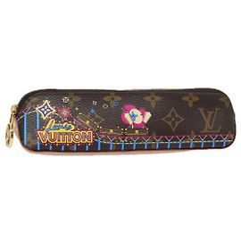 LOUIS VUITTON Monogram Vivienne Trousse Elizabeth Pen Case GI0539 LV Auth 84129 Monogram