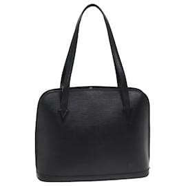 Louis Vuitton-LOUIS VUITTON Epi Lussac Shoulder Bag Black M52282 LV Auth yk13893-Black