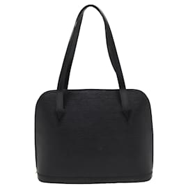 Louis Vuitton-LOUIS VUITTON Epi Lussac Shoulder Bag Black M52282 LV Auth yk13893-Black