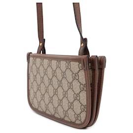 Gucci-Gucci Ophidia GG Supreme Shoulder Bag-Brown,Beige