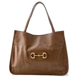 Borsa tote Gucci Horsebit 1955 Marrone
