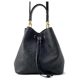 Louis Vuitton-Louis Vuitton Monogram Empreinte NeoNoe Shoulder Bag-Black