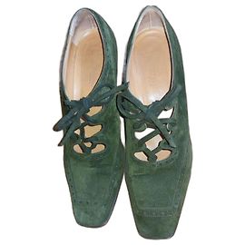 Hermès Mules Vert foncé