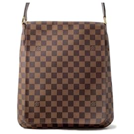 Louis Vuitton-Louis Vuitton Damier Ebene Musette Shoulder Bag-Red