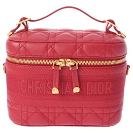 Christian Dior-Christian Dior Diortravel Vanity Small Red Shoulder Bag-Red