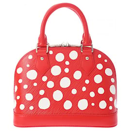 Louis Vuitton-Louis Vuitton Epi LV x YK Yayoi Kusama Collaboration Alma BB Handbag-Red