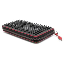 Christian Louboutin-Christian Louboutin Long Wallet Panettone Spike Studs-Black