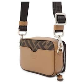 Fendi-Fendi Shoulder Pouch Diagonal Cam Leather Pochette-Multiple colors