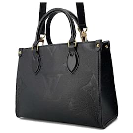 Louis Vuitton-Louis Vuitton Monogram Empreinte On the Go PM Handbag-Black