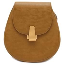 Bottega Veneta-Bottega Veneta Khaki Leather Shoulder Bag-Khaki