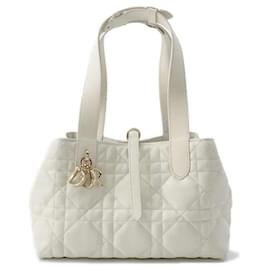 Christian Dior-Christian Dior Handbag Toujours Macrocannage Small M2822OSHJ-White