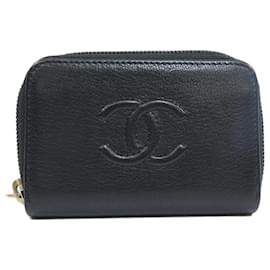 Chanel-Chanel Coco Mark Coin Purse-Black