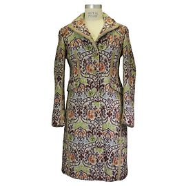 Casaco de lã multicolorido bege / roxo Etro Multicor