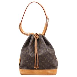 Louis Vuitton-Louis Vuitton Monogram Canvas Noe Shoulder Bag M42224-Brown