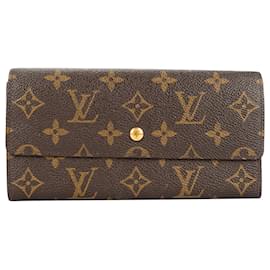 Louis Vuitton-Louis Vuitton Canvas Monogram Sarah Long Wallet-Brown