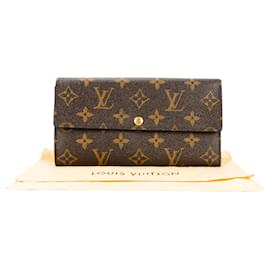 Louis Vuitton-Louis Vuitton Canvas Monogram Sarah Long Wallet-Brown