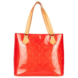 Louis Vuitton-Louis Vuitton Red Vernis Monogram Houston Bag-Red