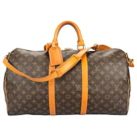 Louis Vuitton-Louis Vuitton Canvas Monogram Keepall Bandouliere 50-Brown