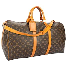 Louis Vuitton-Louis Vuitton Canvas Monogram Keepall Bandouliere 50-Brown