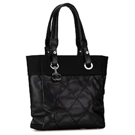 Chanel-Black Chanel Small Paris-Biarritz Tote-Black