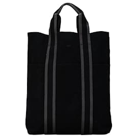 Hermès-Sac Fourre Tout Cabas Hermès Noir-Noir