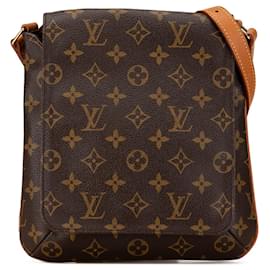 Louis Vuitton-Brown Louis Vuitton Monogram Musette Salsa Short Strap Shoulder Bag-Brown