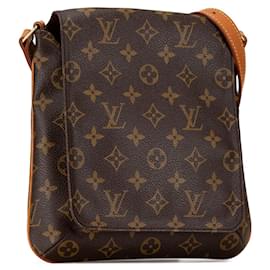 Louis Vuitton-Brown Louis Vuitton Monogram Musette Salsa Short Strap Shoulder Bag-Brown