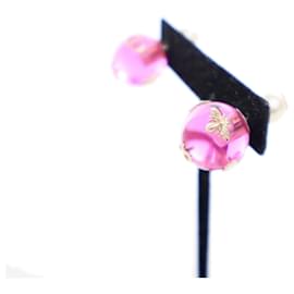 Dior-Pink Dior Faux Pearl & Crystal Mise En Dior Tribales Bee Earrings-Pink