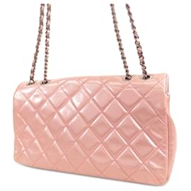 Chanel-Pink Chanel Medium Quilted Calfskin Coco Pleats Chain Flap Crossbody Bag-Pink