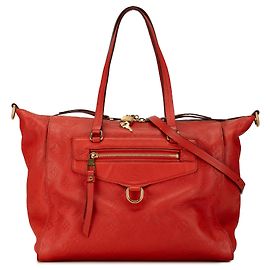 Rote Louis Vuitton Monogram Empreinte Lumineuse PM Tasche Rot
