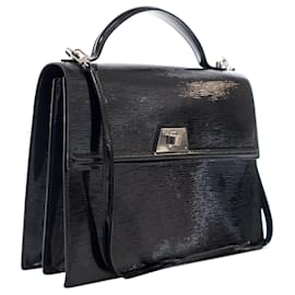 Louis Vuitton-Black Louis Vuitton Electric Epi Sevigne Satchel-Black